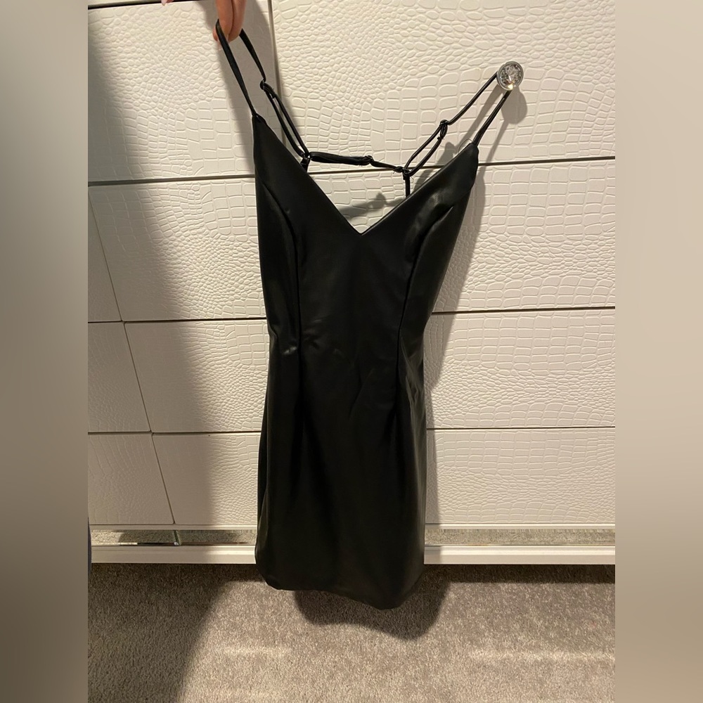Black mini dress